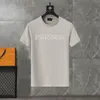 Summer Men Designer T Shirty Bawełny luźne tee lista drukowana koszula z krótkim rękawem Moda Fitness Streetwear Clothing Tee koszula