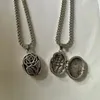 Pendant Necklaces Vintage Silver Color Hollow Rose Flower Gawu Box For Men Women Therapy Can Open The Lid Po