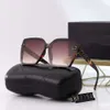 Óculos de sol de canal de designer para mulheres óculos de sol generosos sem moldura Street Photos óculos de sol da moda feminina com caixa