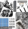 Juego de lápices de dibujo premium de 96 piezas que incluye 72 lápices de colores y 24 lápices de dibujo KitArt en estuche de viaje con cremallera de regalo 240304