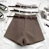 شورتات نسائية للسيدات Itoolin شورتات المرأة غير الرسمية A-LINE High Weist Short Chic Office Shorts مع بنطلون أنثى عتيقة مربوطة Spring Summerl2403