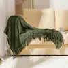 Koce Nordic Chenille Rzuć koc do łóżka Boho Dekor Home Sofa Cover Outdoor Camping Summer Bedspread cienki stół