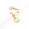 Stud Earrings Chain Drop For Women Pearls Cute Long Gold Color Dangle Earings Fashion Jewelry Brincos