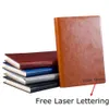 A4 A5 Business Leather Notebook Writing Notepad文房具誕生日ギフトハードカバー日記ジャーナルパンナー空白の内側の紙240311