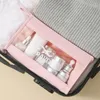 Cosmetic Bags Zipper Transparent Travel Wash Bag Waterproof PVC Clear Handbag Toiletries Organizer PU Leather Makeup Outdoor