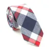 Projektant krawat zagraniczny męski przędza bawełniana barwiona wąska wąska 6 cm koyo