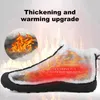 Fitness Shoes Men Anti-Slip Outdoor Cotton Thickening Snow Boots Winter Warm Waterproof Ankle Booties Footwear For Walking Hiking