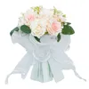 Dekorativa blommor Bröllopsbrudbuketter handgjorda brudkast bukett för po prop duschfestivaler jubileum mors dag