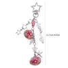 Porte-clés Fashion Star Shells Pearl Charm Pendentif Téléphone Sangle Sac Décoration