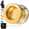 MagicYoyo N8 Professional Responsive Yoyo Aluminum Metal Metal Sized Yo-Yo for Kids 5 Strings Yoyo Bag Glove as a Gift 240314