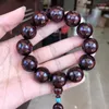 Strand Authentic Hainan Huanghuali Male Sea Yellow Wild Purple Oil Pear 20mm -to-Eye Grimace Wooden Bracelet