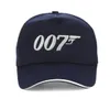 Cappelli da basket alla moda Uomo Donna, Cappello da basball James Bond 007 Movie Hat, Cappelli sportivi da esterno ricamati con snapback regolabile Cappello Hip Hop