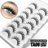 Mink Lashes 3D Mink Eyelashes 100 ٪ قسوة خالية من الرموش المصنوعة يدويًا رموش طبيعية قابلة لإعادة الاستخدام.