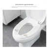 Toalettstolskydd Universal Cover Cartoon Washble and Reanvändbar kan beskäras för användning av självhäftande typ Stark robust 1 par