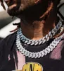 Städte Schmuck Hip Hop 925 Sterling Silber Messing Schmuck 15mm VVs Moissanit Kubanische Link Kette Choker Halsketten für Männer