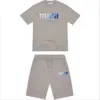 TRAPSTAR футболка и шорты мужские комплекты спортивный костюм летняя баскетбольная беговая спортивная одежда Haruku топы с короткими рукавами футболка костюм 11