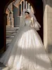 Elegant Strapless Lace Ball Gown Wedding Dresses Lace-up Appliqued Bridal Gowns Plus Size Sweep Train Boho vestido de novia