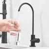 Robinets d'évier de salle de bains, robinet de cuisine, robinet de boisson directe, robinets de purificateur d'eau en acier inoxydable de 1/4 pouces, lavabo distributeur à col de cygne