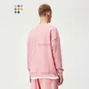 Erkek Hoodies Sweatshirts Enflasyon Sade büyük boy tişörtü unisex fransız terry kumaş mürettebat kazakları artı boyut 24318