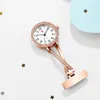 Clip-on Fob Quartz Brooch Hanging Pin Pin Watch Fashion Luxury Crystal Men Women Unisex Full Steel Pocket Watch Clock 240314