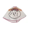 Cão vestuário pet capa ajustável corte de cabelo para gatos cães suprimentos com impressão dos desenhos animados capa transparente durável