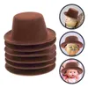 Ropa para perros 6 PCS Mini sombrero de vaquero Sombreros de gato para gatos Perros grandes Tapas Botella Cumpleaños Tiny Cloth Top