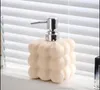 Dispenser di sapone liquido Bottiglia di lozione in ceramica Emulsione Bottiglie di disinfettante per le mani Shampoo per il lavaggio del corpo Forniture per il bagno di casa