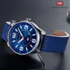 Mini Focus Casual Men's Japanese Movement Calender Night Glow Waterproof Leather Watch Strap 0051G