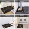 Carpets Kitchen Non-Slip Carpet Faux Black Marble With Gold Glitter Veins Bedroom Mat Welcome Doormat Home Decor Rug