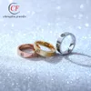 Skruv Carter-ringar Spikar sex-diamant titanstålring för män kvinnor med elegant temperament diamant inlagd rostfritt smycken 5fe3
