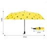 Umbrellas Sunscreen Waterproof Sunny Rainy Umbrella Cute Stylish Cactus Pattern Outdoor Household Daily Supplies