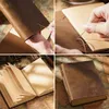 High quality vintage Handmade notebook Original Sketch organizer Retro Leather Notepad environmental paper Creative Notebook 230308