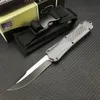 Micro S/E Automatisk kniv 440C Blad Zinklegering Inlagd kolfiberhandtag Fickknivar Camping utomhus Självförsvar Aktiskt stridsverktyg