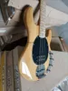 Strings Natural Wood Color Electric Bass Guitar with Active Pickups Maple Fretboard