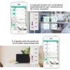 Contrôle Zemismart Tuya Zigbee prise intelligente protecteur électronique 10A prise ligne filtre 4 disjoncteurs individuels Smartthings