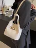 Shoulder Bags 2024 Spring Women's Bucket Totes Korean Style Fashion Versatile Ladies PU Luxury Designer Female Handlebags