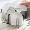 Kitchen Storage Countertop Vertical Dish Drainage Rack For Counter Cabinet And Shelf Household Organizers Accessories