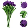 Decorative Flowers 12pcs Tulips Realistic Tulip Ornaments Artificial Floating Candles Vase Fillers Bouquet