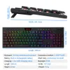 REDRAGON Horus K618 RGB supporto Bluetooth 5.0 wireless USB 2.4G 3 modalità tastiera da gioco meccanica 104 tasti per calcolo PC portatile 240304