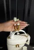 디자이너 고급 핸드백 지갑 사각형 지방 체인 가방 진짜 가죽 가방 여성 어깨 가방 고품질 플랩백 검은 가방 미니 가방