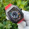 Internet celebrity hot selling cool mens watch personalized barrel shaped handsome young student party hollowed out Mile same style