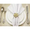 Dekoracja imprezy 5pcs stopowa serwetka Almena do urodzin Wedding Table Typ Flower z Diamond El Ręcznik