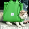 Soft Pet s Can Walk Design Portable Breathable Bag Cat Dog Bags Outgoing Travel Pets Handbag Carrying Bags 240318