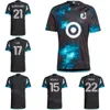 Minnesota United FC Soccer 17 Maillot Robin Lod 24/25 8 Joseph Rosales 25 Alejandro Bran 22 Teemu Pukki 21 Bongokuhle Hlongwane 14 Tani Oluwaseyi Kits de maillots de football