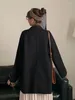 Abiti da donna UNXX Giacche da donna Inverno Causale Sciolto Elegante Capispalla nero Manica lunga Doppiopetto Moda femminile Cappotto caldo in misto lana