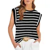 Camicette da donna T-shirt da donna Canotta a blocchi di colore a righe per le donne T-shirt ampia con scollo a maniche raglan Estate Streetwear
