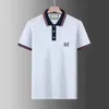 남자 폴로 디자이너 폴로 셔츠 mens 고급스러운 짧은 슬리브 캐주얼 티셔츠 셔츠 고품질 고품질 순수면 단색 클래식 통기성 스포츠 셔츠