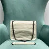 10A najwyższej jakości designerka torba na ramię w vintage skórzana lady crossbody torba łańcuchowa portfela