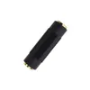 Zwarte 3,5 mm audio-adapter voor hoofdtelefoon oortelefoon vrouw-vrouw jack stereo koppelconnector AUX-verlenging converter