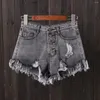 Damesshorts Womens Mini Jeans Vintage Sexy korte broek voor vrouwen om gescheurde denim mode Y2K Harajuku zomeroutfits te dragen